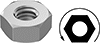 Metric Left-Hand Threaded Low-Strength Steel Hex Nuts