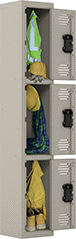 Image of ProductInUse. Front orientation. Lockers. Corrosion-Resistant Plastic Lockers.