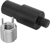 Key-Locking Threaded Inserts with Installation Tools