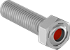 Image of Product. Front orientation. Hex Head Screws. Tension-Indicating Steel Hex Head Screws, Fully Threaded.