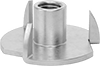 Split-Preventing Tee-Nut Threaded Inserts for Hardwood