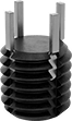 Image of Product. Bottom orientation. Threaded Inserts. Finish-Your-Own Key-Locking Threaded Inserts for Soft Metal.