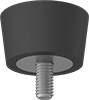 Load-Rated Reinforced Threaded-Stud Bumpers