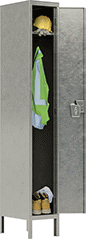 Image of ProductInUse. Front orientation. Lockers. Harsh Environment Stainless Steel Lockers.