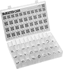 FDA-Compliant Chemical-Resistant Soft Viton® Fluoroelastomer O-Ring Assortments