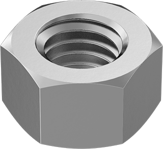 Image of Product. Front orientation. ZoomedIn view. 18-8 Stainless Steel Hex Nut Assortment, Inch Sizes, 700 Pieces.