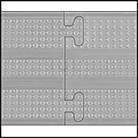 Image of Product. Front orientation. Contains Border. Cable Ramps. Light Duty Drop-Over Interlocking Cable Ramps, Pyramid.