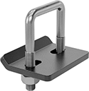 Image of Product. Front orientation. Hitch Clamps. Anti-Rattle Hitch Clamps.
