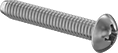 Image of Product. Front orientation. Tapping Screws. Steel Phillips Rounded Head Thread-Forming Screws.