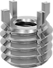 Mil.-Spec. Key-Locking Threaded Inserts For Soft Metal
