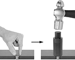 Image of ProductInUse. Front orientation. Contains Annotated, MultipleImages. Threaded Insert Installation Tools. Break Away Key-Locking Threaded Insert Drivers.