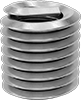 Lubricant-Free Seize-Resistant Helical Threaded Inserts