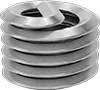 Lubricant-Free Seize-Resistant Helical Threaded Inserts