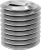 Lubricant-Free Seize-Resistant Helical Threaded Inserts