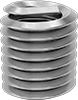 Lubricant-Free Seize-Resistant Helical Threaded Inserts
