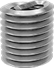 Lubricant-Free Seize-Resistant Helical Threaded Inserts