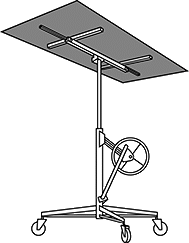 Image of ProductInUse. Front orientation. Panel Lifters. Mobile Panel Lifters.