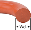 Image of Attribute. Front orientation. CrossSection view. Contains Annotated. O-Rings. High-Temperature Parker S1138 Silicone O-Rings.