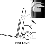 Image of Attribute. Side2 orientation. Contains Annotated, Inset. Forklift Fork Level Indicators.