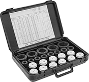 Image of Product. Front orientation. O-Rings. Oil-Resistant Buna-N O-Ring Assortments, 611 Pieces.
