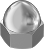 Metric 18-8 Stainless Steel Cap Nuts