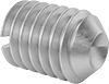 Slotted Stainless Steel Cup-Tip Set Screws