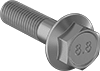 Medium-Strength Metric Class 8.8 Steel Flanged Hex Head Screws