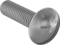 Image of Product. Back orientation. Carriage Bolts. Bronze Square-Neck Carriage Bolts.