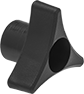 Image of Product. Style 4. Front orientation. Style 4. Screw-Head Mount Knobs, Three-Arm Grip.