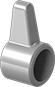 Image of Product. Style 2. Front orientation. Style 2. Screw-Head Mount Knobs, Single-Arm Grip.
