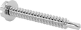 Image of Product. Back orientation. Tapping Screws. Steel Flanged Slotted Hex Head Drilling Screws.
