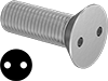 Tamper-Resistant Drilled Spanner Flat Head Screws