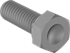 Image of Product. Front orientation. Hex Head Screws. Titanium Hex Head Screws, Fully Threaded.