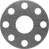 High-Temperature Graphite Pipe Gaskets with Bolt Holes