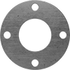 High-Temperature Graphite Pipe Gaskets with Bolt Holes