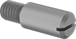 Image of Product. Front orientation. Shoulder Screws. Steel Headless Slotted Precision Shoulder Screws.