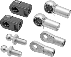 Image of Product. Front orientation. Gas Spring End Fittings. Gas Spring End Fitting Assortments .