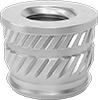 Tapered Heat-Set Threaded Inserts For Plastic