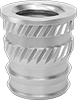 Tapered Heat-Set Threaded Inserts For Plastic