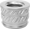 Tapered Heat-Set Threaded Inserts For Plastic