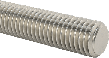 Image of Product. Front orientation. Super-Corrosion-Resistant 316 Stainless Steel Threaded Rod, M12 x 1.75 mm Thread Size, 1 M Long.