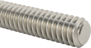 Image of Product. Front orientation. Super-Corrosion-Resistant 316 Stainless Steel Threaded Rod, M2 x 0.4 mm Thread Size, 300 mm Long.