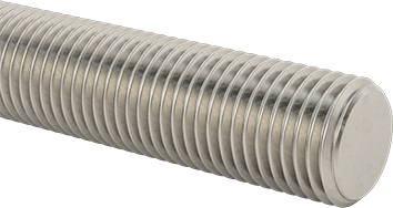 Image of Product. Front orientation. Super-Corrosion-Resistant 316 Stainless Steel Threaded Rod, M36 x 4 mm Thread Size, 2 M Long.