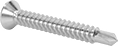 Image of Product. Back orientation. Tapping Screws. Stainless Steel Phillips Flat Head Drilling Screws.