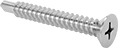 Image of Product. Front orientation. Tapping Screws. Stainless Steel Phillips Flat Head Drilling Screws.