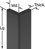 Image of Attribute. Front orientation. Contains Annotated. Corner Guards. Foam Corner Guards, Style 2—90° Angle.
