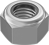 Metric Super-Corrosion-Resistant 316 Stainless Steel Nylon-Insert Locknuts
