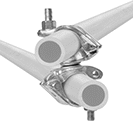 Image of ProductInUse. Front orientation. Scaffold Clamps. Scaffold Clamps, Swivel.