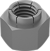Metric Steel Flex-Top Locknuts for Heavy Vibration