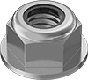 Stainless Steel Nylon-Insert Flange Locknuts